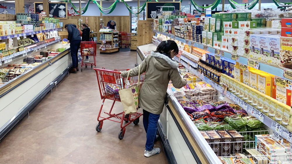 Person shopping in Trader Joe's