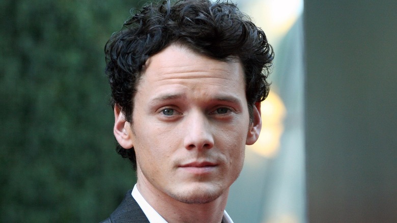 Anton Yelchin slight smile