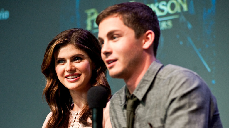 Alexandra Daddario and Logan Lerman