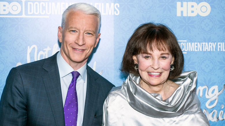 Anderson Cooper with mother Gloria Vanderbilt