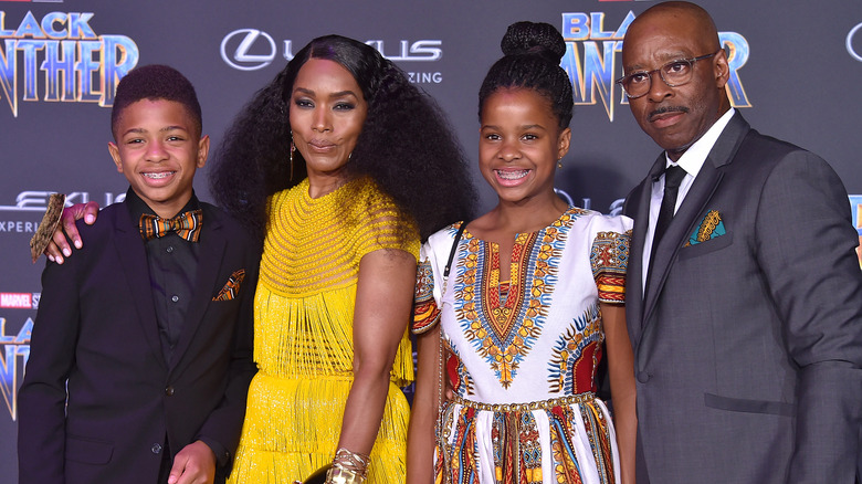 Angela Bassett, Courtney B. Vance and their two children