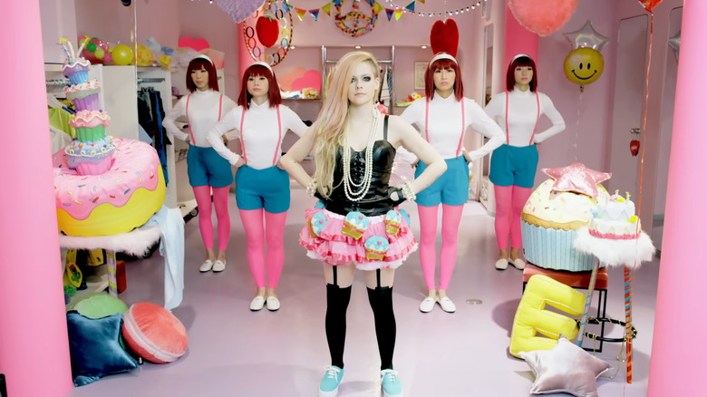 Avril Lavigne in "Hello Kitty" music video