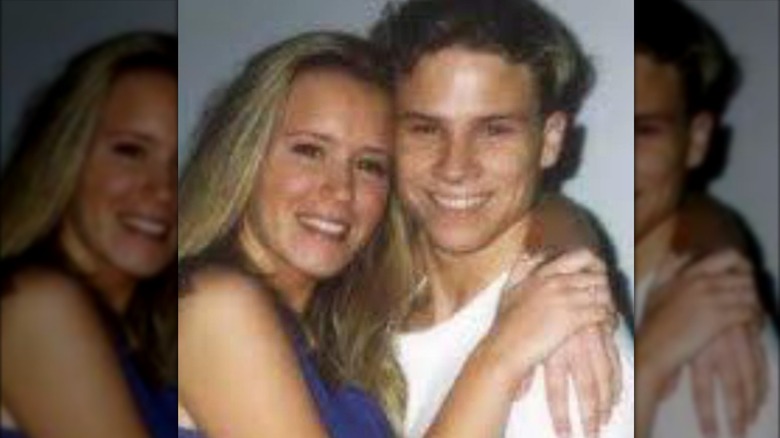 Brian Littrell with his high school girlfriend, Samantha Stonebreaker.