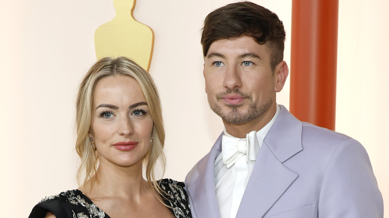 Barry Keoghan posing with Alyson Sandro at Oscars