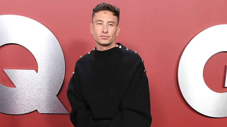 Barry Keoghan posing at GQ event