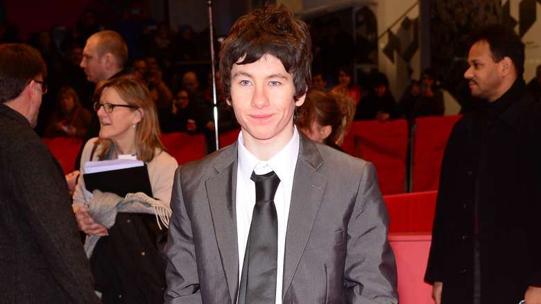 Young Barry Keoghan posing on red carpet