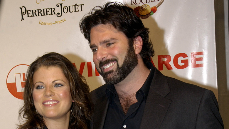 Yasmine Bleeth posing with husband