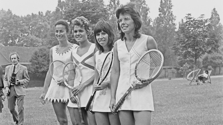 Billie Jean King in group photo