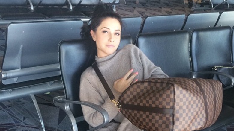 Bristol Palin at an airport