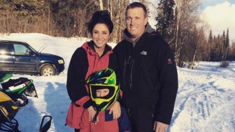 Bristol Palin with her son and Dakota Meyer