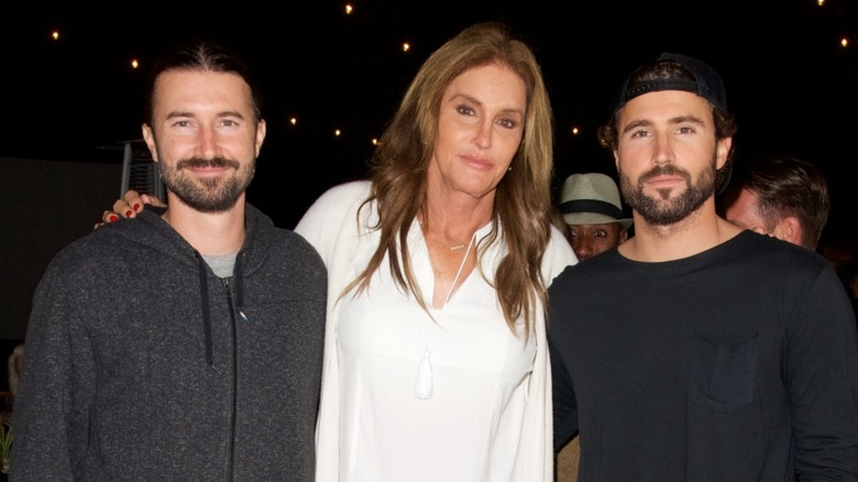 Brandon Jenner, Caitlyn Jenner and Brody Jenner posing together