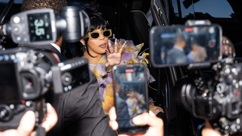 Cardi B surrounded by cameras 