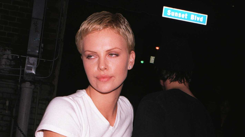 Charlize Theron with a pixie cut