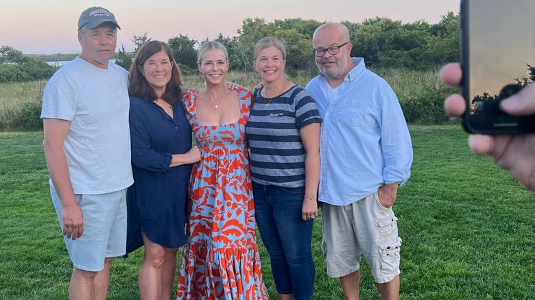 Chelsea Handler and siblings smiling