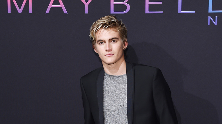 Presley Gerber posing on red carpet