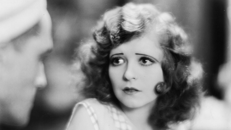 Clara Bow acting in a movie