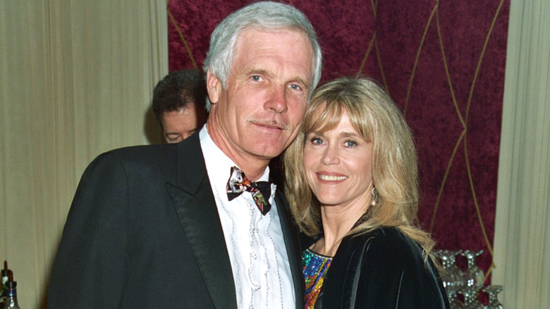 Ted Turner and Jane Fonda at an event