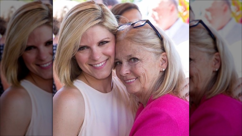 Kate Bolduan hugging her mom