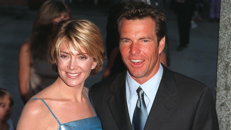 Dennis Quaid and Natasha Richardson smiling