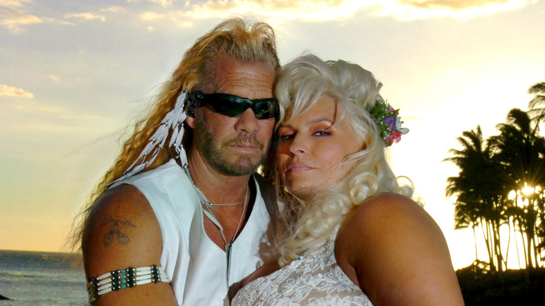 Duane "Dog" Chapman and wife Beth on their wedding day