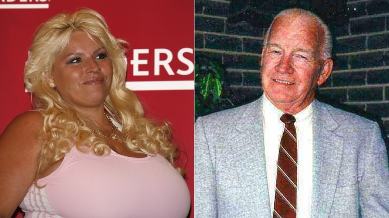 Split photo of Beth Chapman at a book signing at Borders in Los Angeles, 2007 and a photograph of Beth Chapman's father