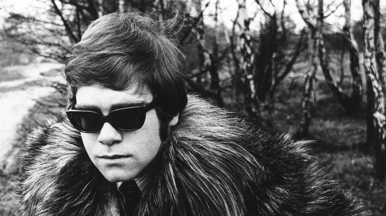 Photo of Elton John in woods