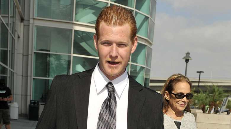 Redmond O'Neal leaving LAX courthouse