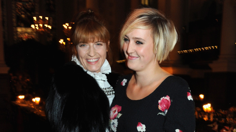 Florence Welch with sister Grace