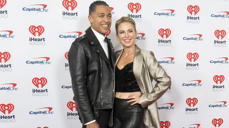 T.J. Holmes and Amy Robach at the 2023 iHeartRadio z100Jingle Ball