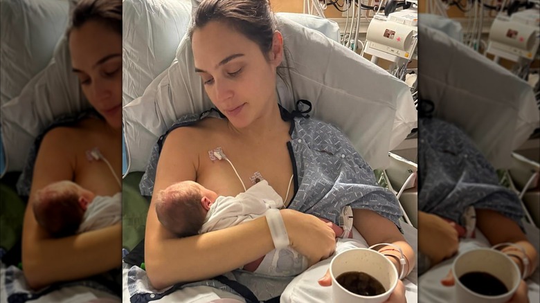 Gal Gadot after giving birth to her fourth child