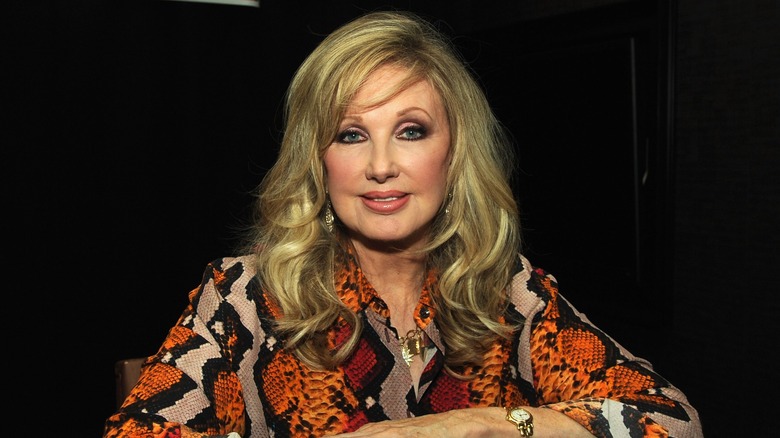 soap opera star Morgan Fairchild smiling 