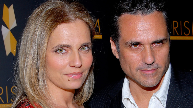 Maurice Benard and wife Paula posing