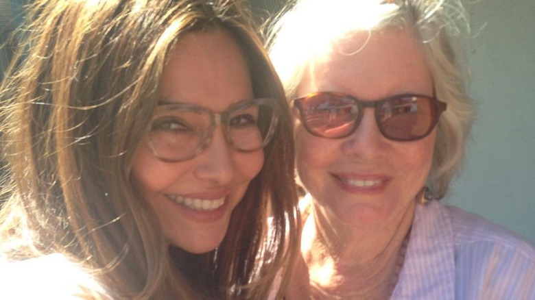 Vanessa Marcil and her mother smiling