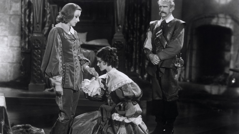 Greta Garbo in Queen Christina with Elizabeth Young