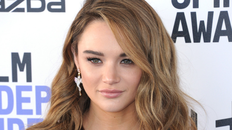 Hunter King on a red carpet