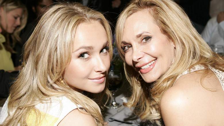 Hayden Panettiere and her mom smiling 