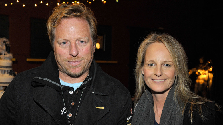 Matthew Carnahan and Helen Hunt at an event in Los Angeles in 2010