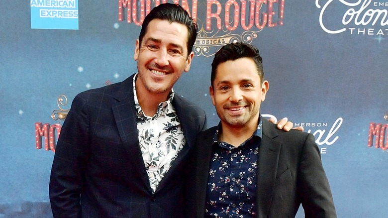 Jonathan Knight with Harley Rodriguez