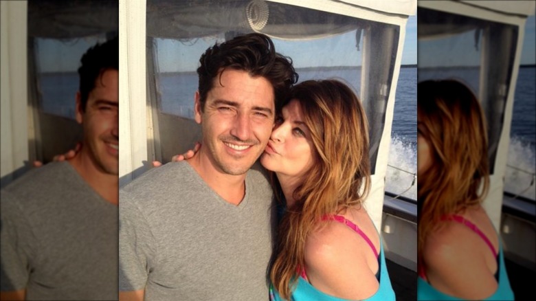 Jonathan Knight with Kirstie Alley