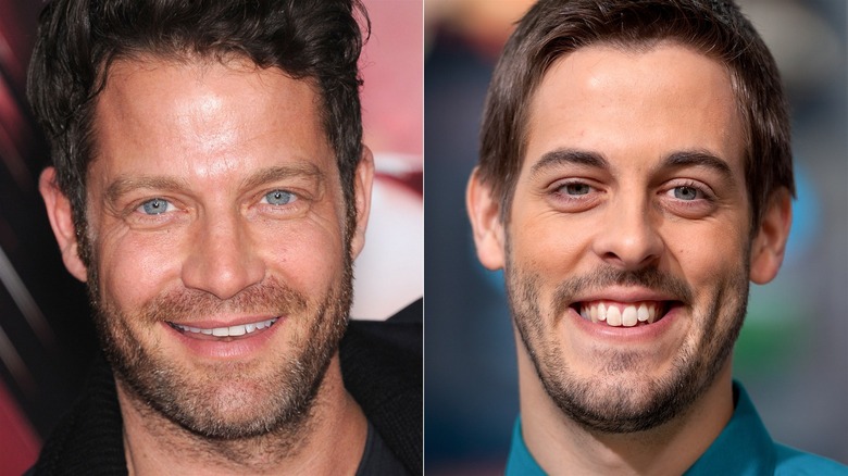 A split image of Nate Berkus and Derick Dillard