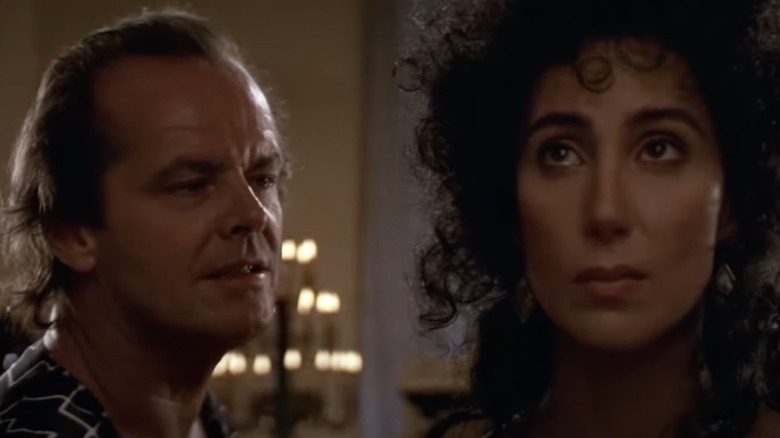 Jack Nicholson and Cher in "The Witches of Eastwick"