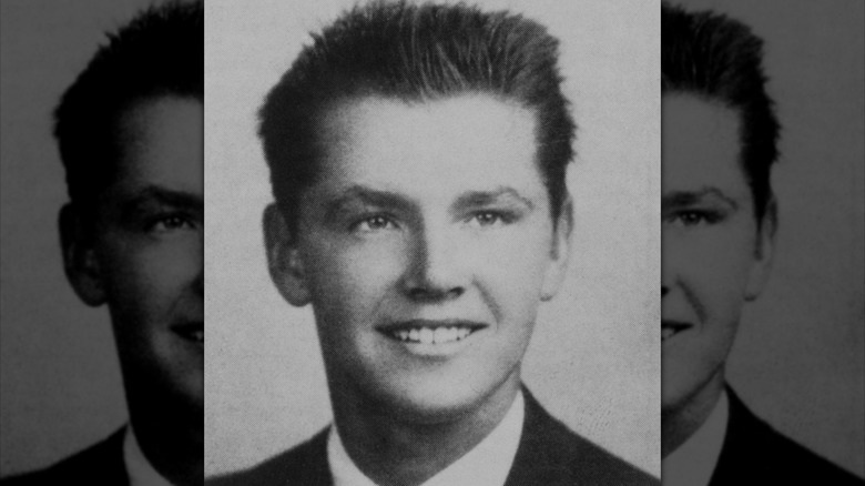 Black and white photo of young Jack Nicholson 