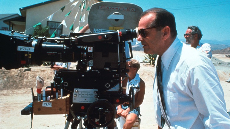 Jack Nicholson in white shirt looking into the camera