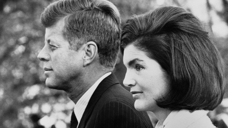 Jackie Kennedy and husband John F. Kennedy