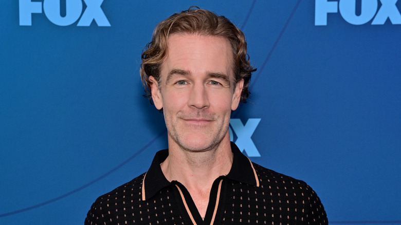 James Van Der Beek posing at event