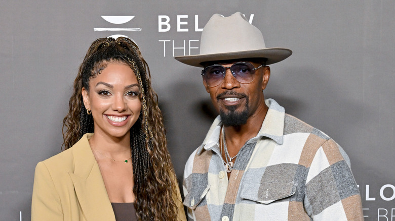 Jamie Foxx and Corinne Foxx smiling