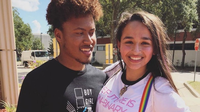 Ahmir Steward looking at Jazz Jennings smiling