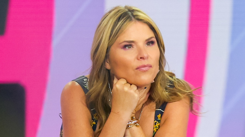 Jenna Bush Hager looking focused at work