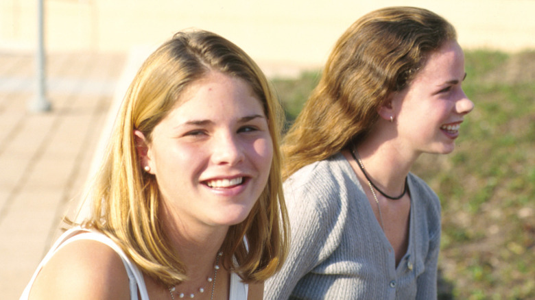 Jenna Bush Hager and Barbara Bush smiling together