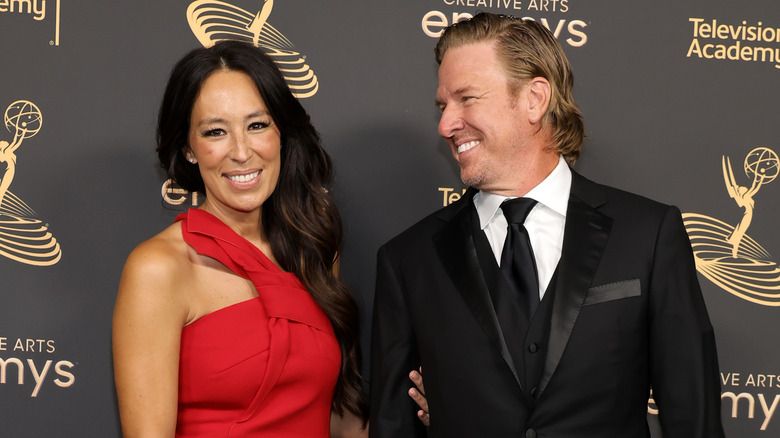 Joanna and Chip Gaines, both smiling